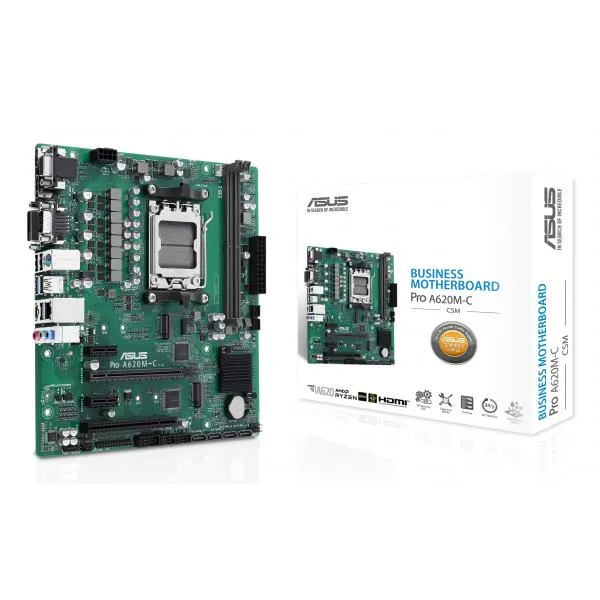 ASUS PRO A620M-C-CSM AMD A620 Socket AM5 micro ATX [90MB1F80-M0EAYC]