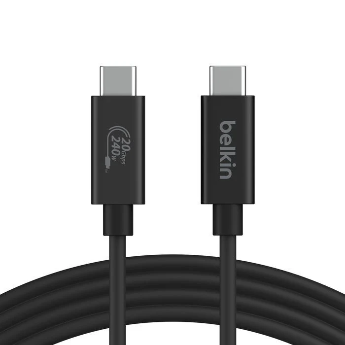 Belkin INZ004BT2MBK cavo USB USB4 Gen 2x2 2 m USB C 20 Gbit/s 240 W Nero [INZ004BT2MBK]