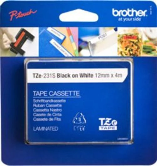 Brother TZE231S2 nastro per etichettatrice Nero su bianco TZe [TZE231S2]
