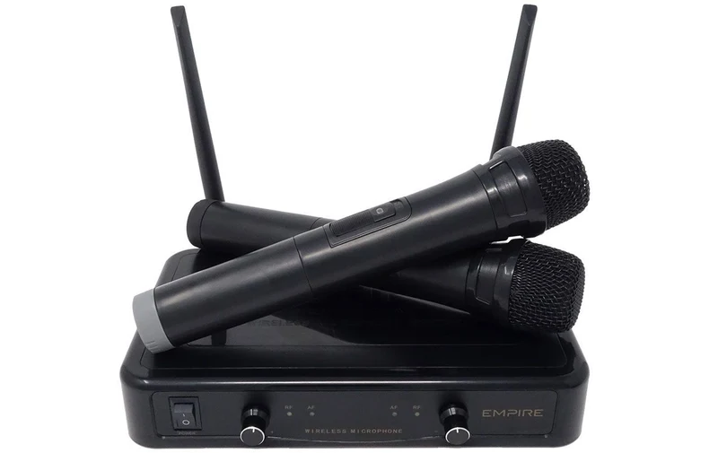 COPPIA RADIOMICROFONI CON RICEVITORE UHF [EMSP.W601IID]