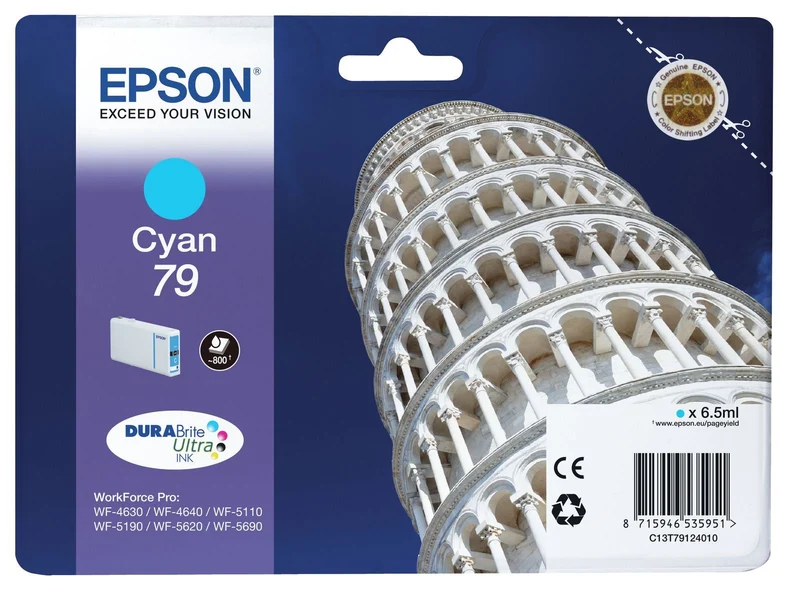 Epson Tower of Pisa Tanica Ciano [C13T79124010]