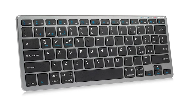 Hamlet XKK400CWB-IT tastiera Casa RF senza fili + Bluetooth QWERTY Italiano Nero [XKK400CWB-IT]