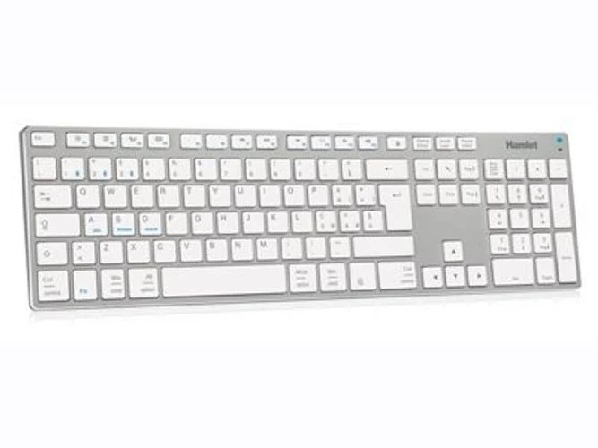 Hamlet XKKITA-MCBT tastiera Universale Bluetooth Italiano Argento, Bianco [XKKITA-MCBT]