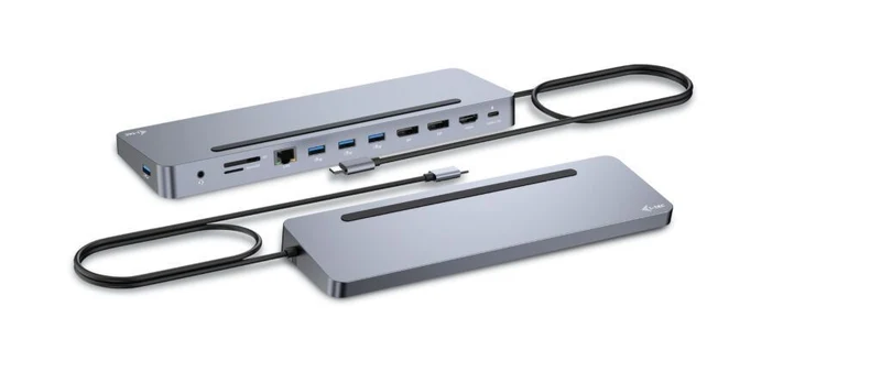 i-tec USB-C Metal Ergonomic 3x 4K Display Docking Station + Power Delivery 100 W [C31FLAT2PDPRO]
