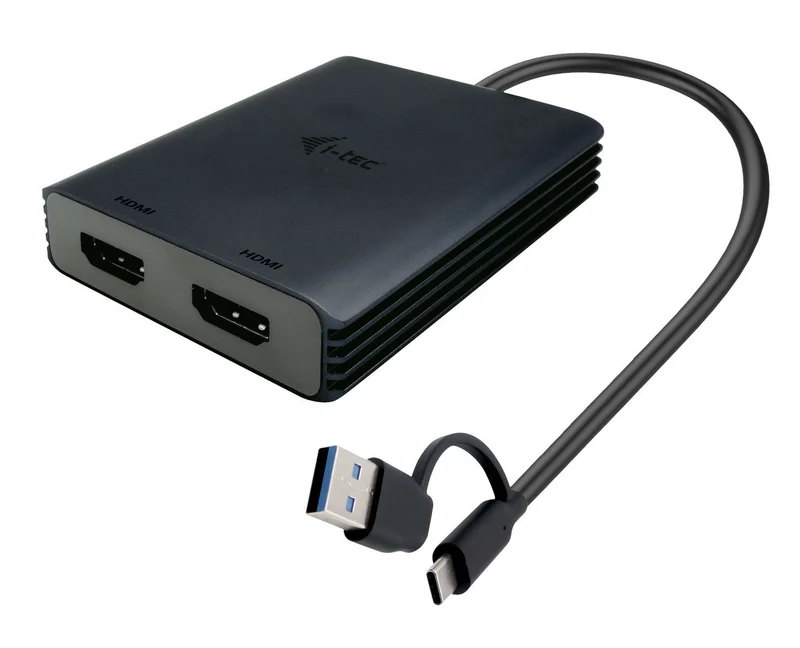 i-tec USB-A/USB-C Dual 4K/60 Hz HDMI Video Adapter [CADUAL4KHDMI]