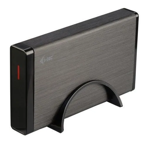 i-tec MYSAFE35U401 contenitore di unità di archiviazione Custodia per Disco Rigido (HDD) Nero, Metallico 3.5" [MYSAFE35U401]
