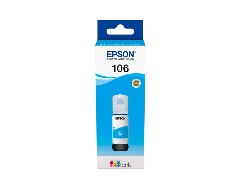 Epson Flacone di inchiostro Ciano 106 EcoTank [C13T00R240]