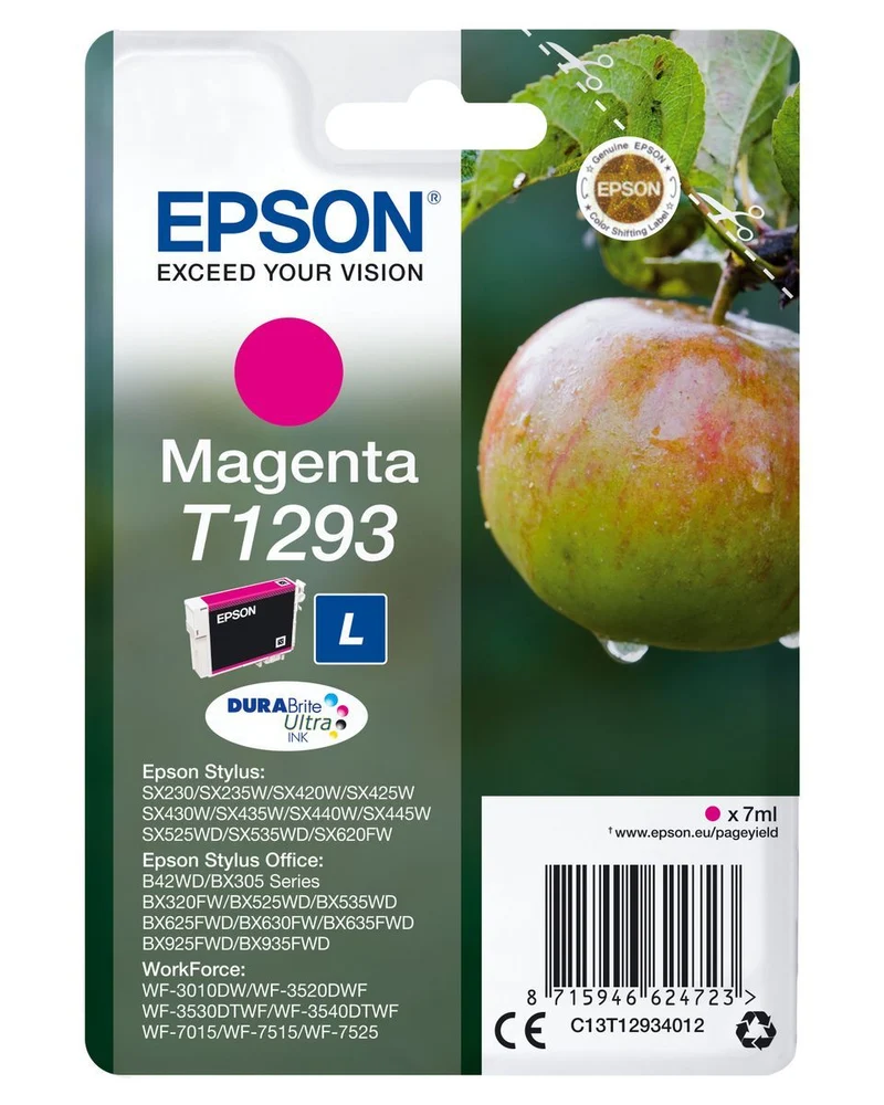 Epson Apple Inchiostro magenta singolo DURABrite Ultra Mela T1293 [C13T12934012]