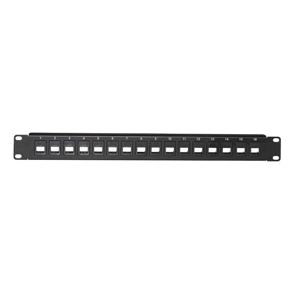 LINK Pannello Patch Vuoto Colore Nero 16 Porte [LKPV16]