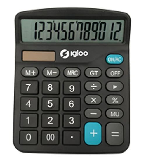 IGLOO CALCOLATRICE DA TAVOLO COLORE NERO [DC-02_NEW]
