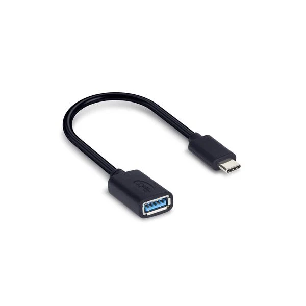 Hamlet XADTC-U2A-MF02 cavo USB USB 3.2 Gen 1 (3.1 Gen 1) 0,2 m USB A USB C 5 Gbit/s Nero [XADTC-U2A-MF02]