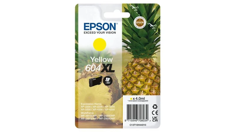 Epson Singlepack Yellow 604XL Ink [C13T10H44010]