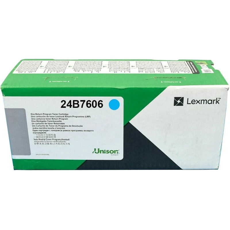 Lexmark 24B7606 cartuccia toner 1 pz Originale Ciano [24B7606]