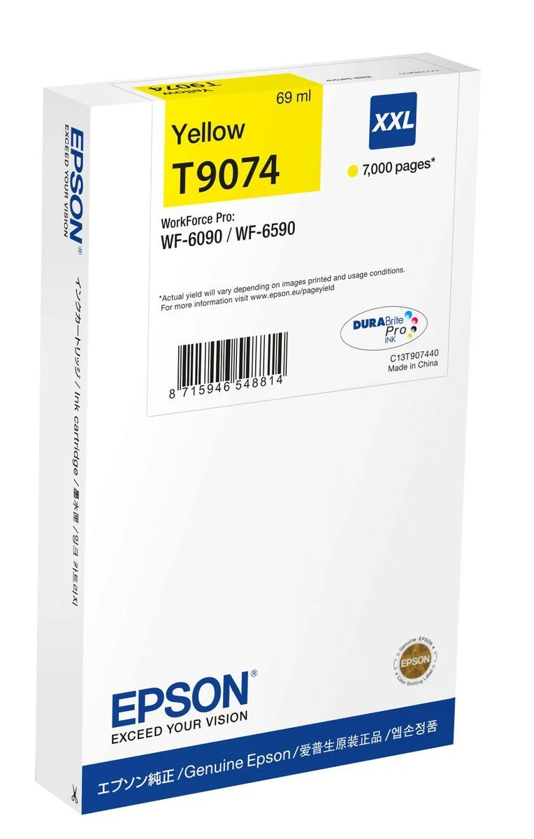 Epson WF-6xxx Ink Cartridge Yellow XXL [C13T90744N]