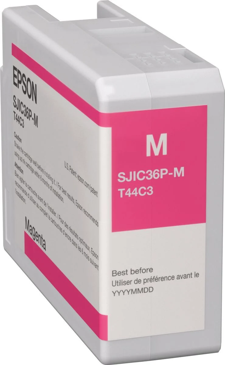 Epson SJIC36P(M): Ink cartridge for ColorWorks C6500/C6000 (Magenta) [C13T44C340]