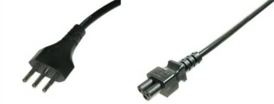 LINK Cavo Alimentazione Spina Italiana Tripolare 10A - Presa Compaq Tripolare C5 Mt 1.80 [LKC518]
