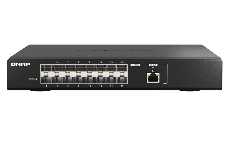 QNAP QSW-M5216-1T switch di rete Gestito L2 Nero [QSW-M5216-1T]