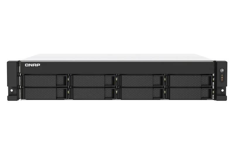 QNAP TS-873AEU-4G server NAS e di archiviazione Armadio (2U) Ryzen Embedded V1500B 4 GB DDR4 0 TB QuTS hero Nero [TS-873AEU-4G]