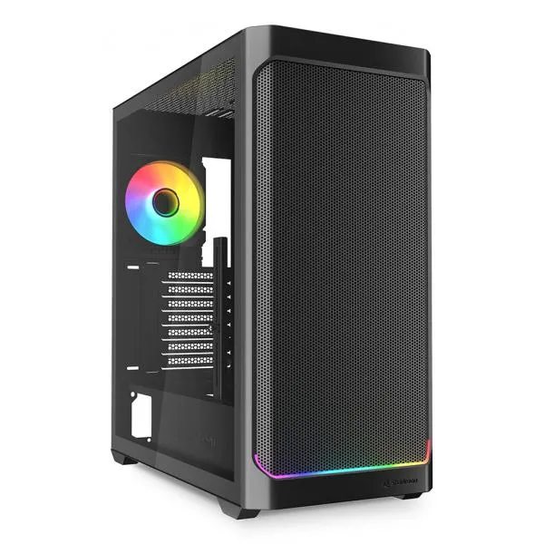 Sharkoon AK4W RGB Strip Midi Tower Nero [AK4WRGBSTRIPBLACK]