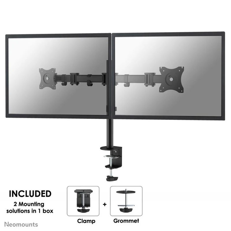 Neomounts NM-D135DBLACK Braccio per monitor 10-27" [NM-D135DBLACK]