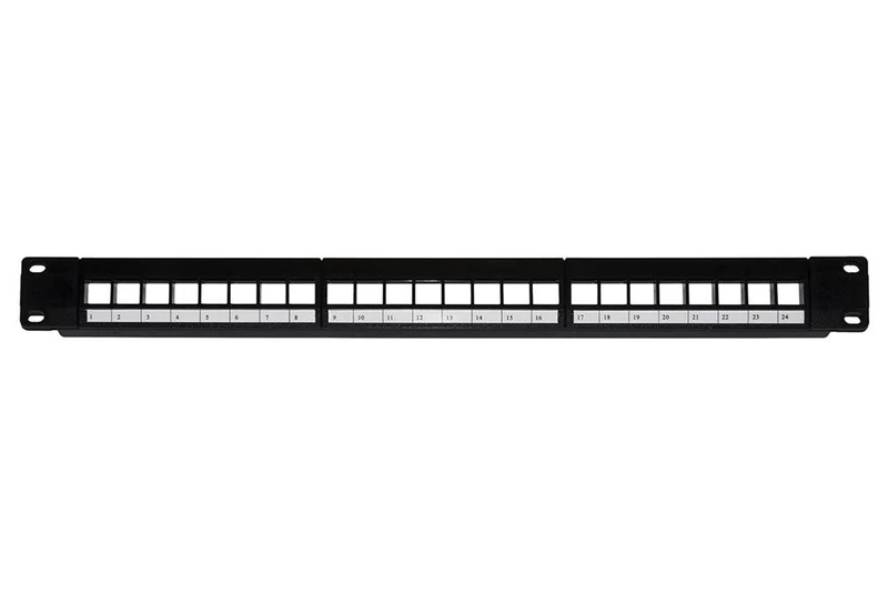 LINK Pannello Patch Vuoto Colore Nero 24 Porte [LKPV24]