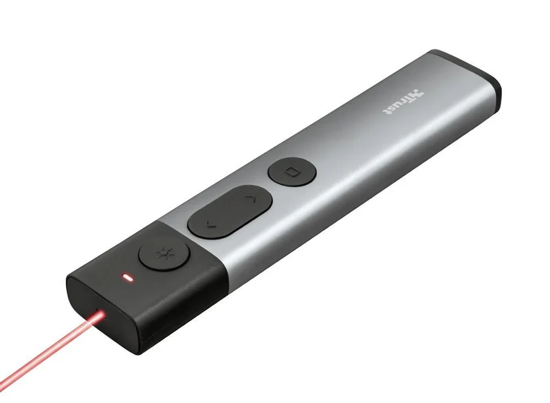 Trust Kazun puntatore wireless RF Alluminio, Nero [23333]