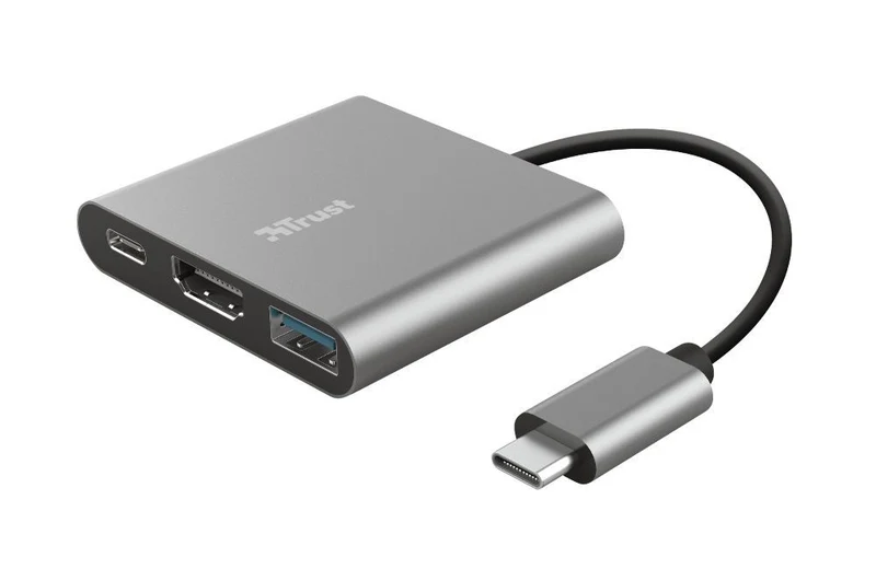 Trust Dalyx USB 3.2 Gen 1 (3.1 Gen 1) Type-C Alluminio, Nero [23772]