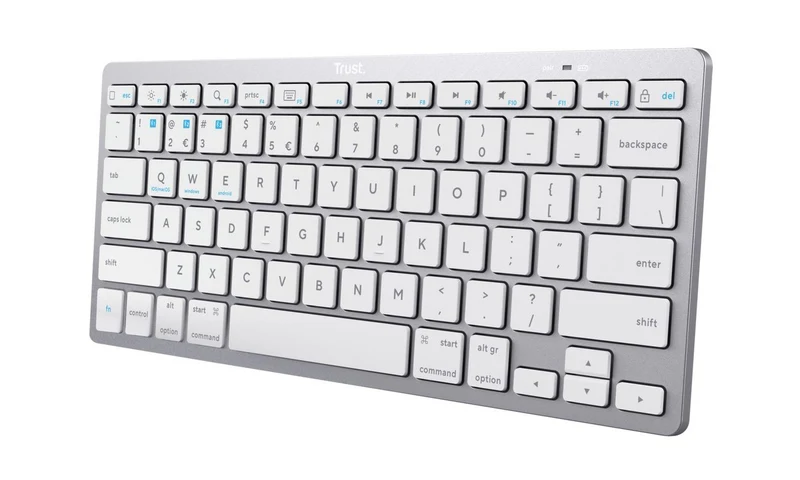 Trust 24652 tastiera Universale Bluetooth QWERTY Italiano Argento [24652]