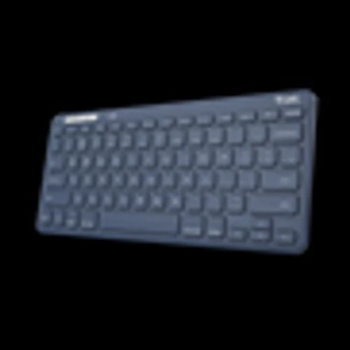 TASTIERA WIRELESS RICARICABILE MULTICONNECT 2 BT + 1 WL 2,4GHZ - PLASTICA RICICLATA 52% - LAYOUT ITALIANO - TRUST LYRA - BLU [25141]