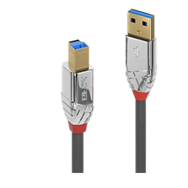Lindy 36661 cavo USB USB 3.2 Gen 1 (3.1 Gen 1) 1 m USB A USB B Cromo, Grigio