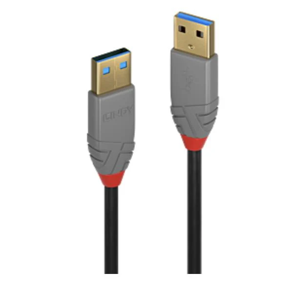 Lindy 36753 cavo USB USB 3.2 Gen 1 (3.1 Gen 1) 3 m USB A Nero, Grigio
