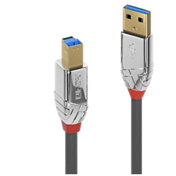 Lindy 36663 cavo USB USB 3.2 Gen 1 (3.1 Gen 1) 3 m USB A USB B Grigio