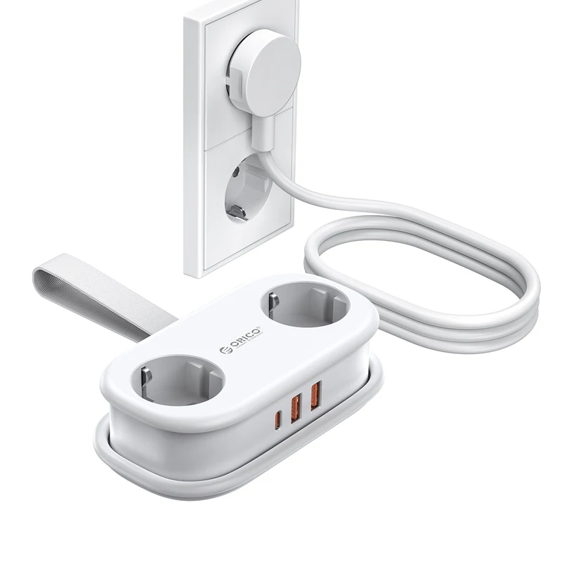 ORICO AP3 PRO EU Pocket Travel Power Strip with USB-C 20W