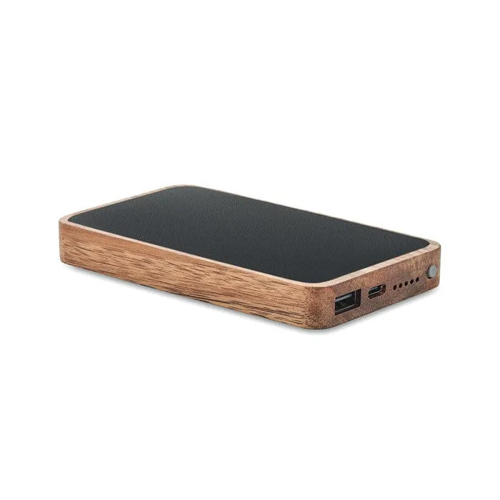 Powerbank wireless in legno