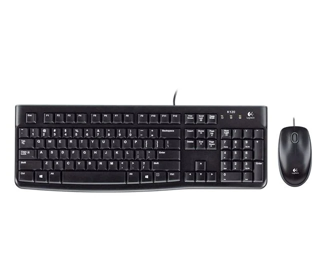 Logitech Kit Tastiera Mouse USB Con Filo MK120