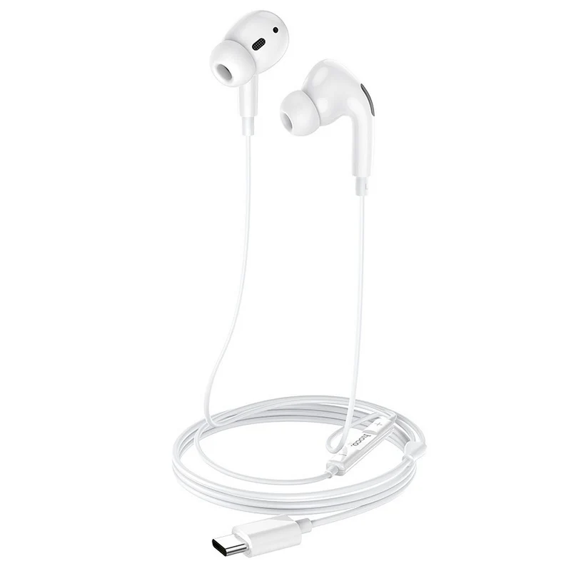 Hoco Cuffie Auricolari con Microfono Type C M1 Pro Bianco