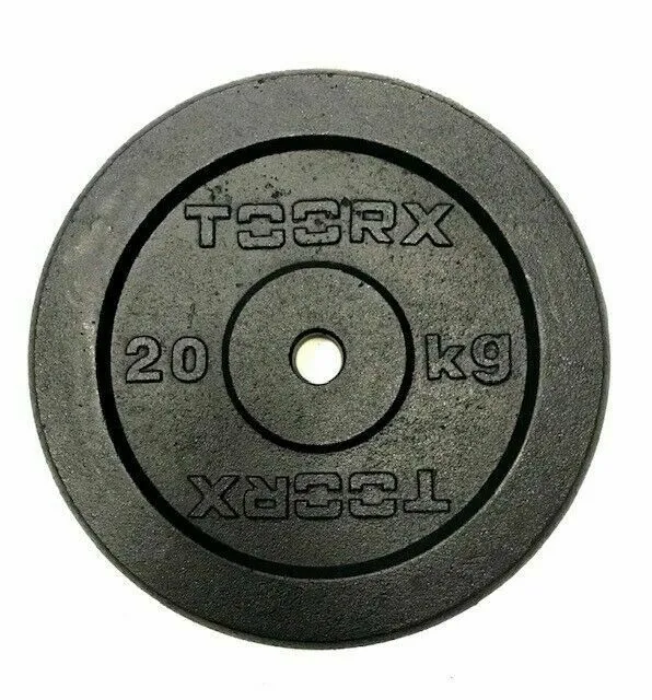 Toorx Disco Ghisa DGN-20 20Kg Foro 25mm Nero Palestra Home Gym