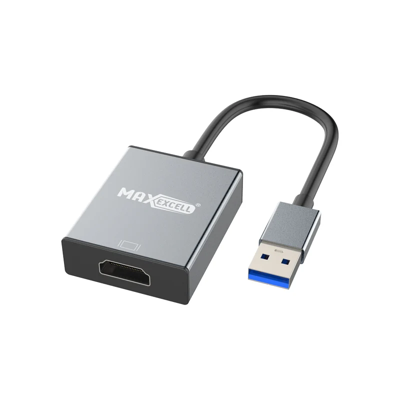 MAXEXCELL Adattatore USB 2.0 a HDMI – Convertitore Video con Chip MS9122