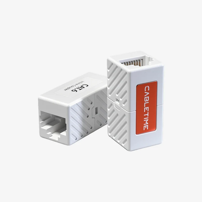 Cat 6 Rj45 Inline Coupler Female to Female Ethernet Coupler for Cat6 Network