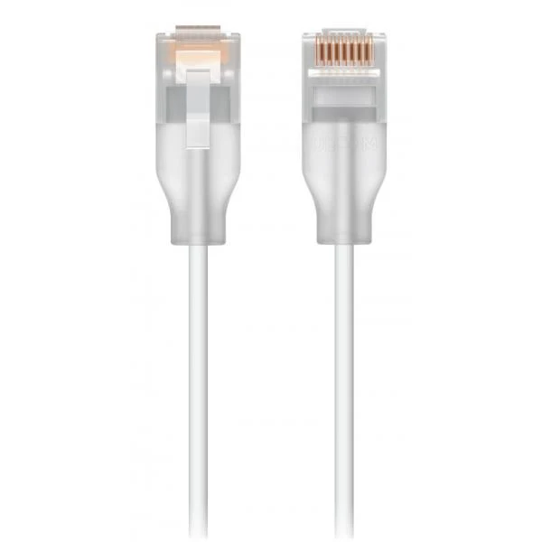 Ubiquiti - UniFi Etherlighting Patch Cable, Nano-thin patch cable with 2.5 GbE support designed to show Etherlighting effect - pacco da 24 [UACC-CABLE-PATCH-EL-0.15M-W-24]