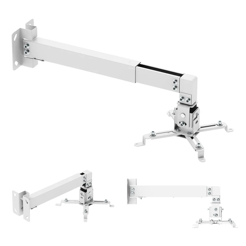 Supporto / gancio da parete per proiettore Maclean, bianco, fino a 20 kg, MC-205 W