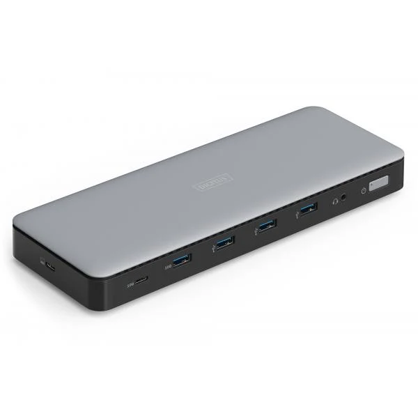 Digitus USB-C Multiport Dockingstation - 13 Port - 3x HDMI - 2x DP - 4x USB-A - 1x USB-C - 1x RJ45 - 1 DC - 1x Audio [DA-70918]