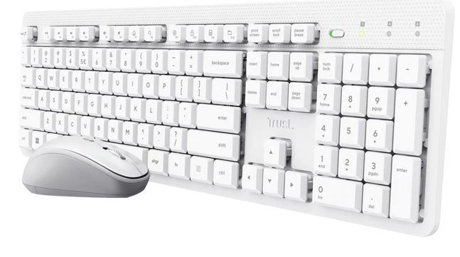 Trust Ody II tastiera Mouse incluso Casa/ufficio RF Wireless Italiano Bianco [25466]