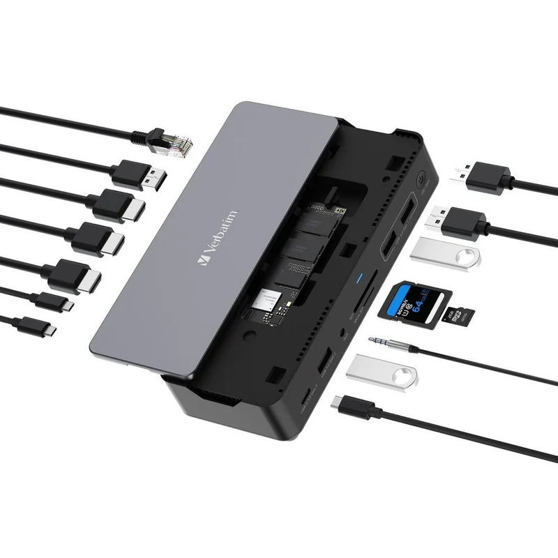 Verbatim CDS-15SSD Cablato USB 3.2 Gen 1 (3.1 Gen 1) Type-C Nero, Grigio [32174]
