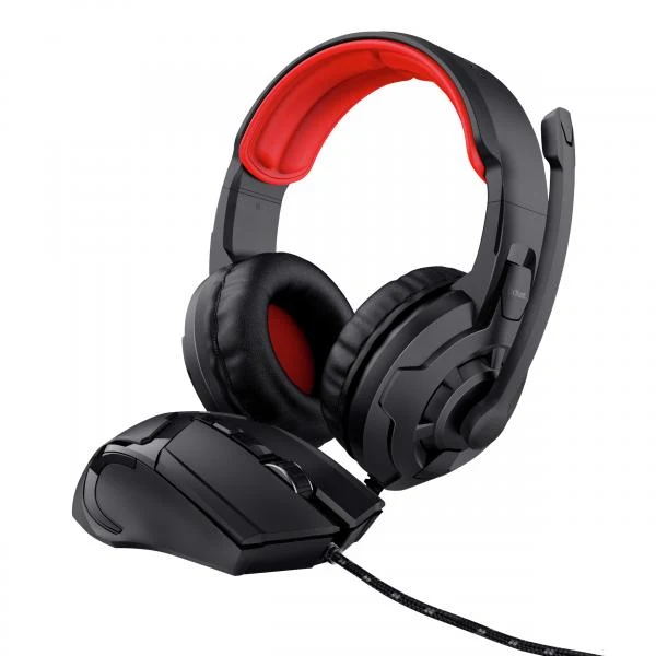 Trust 24761 cuffia e auricolare Cablato A Padiglione Giocare Nero, Rosso [24761]