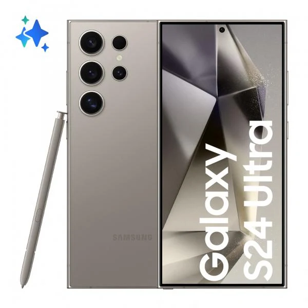 Samsung Galaxy S24 Ultra Smartphone AI, Display 6.8'' QHD+ Dynamic AMOLED 2X, Fotocamera 200MP, RAM 12GB, 512GB, 5.000 mAh, Titanium Gray [SM-S928BZTHEUE]