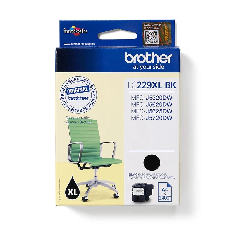 Brother LC229XLBK cartuccia d'inchiostro 1 pz Originale Nero [LC229XLBK]