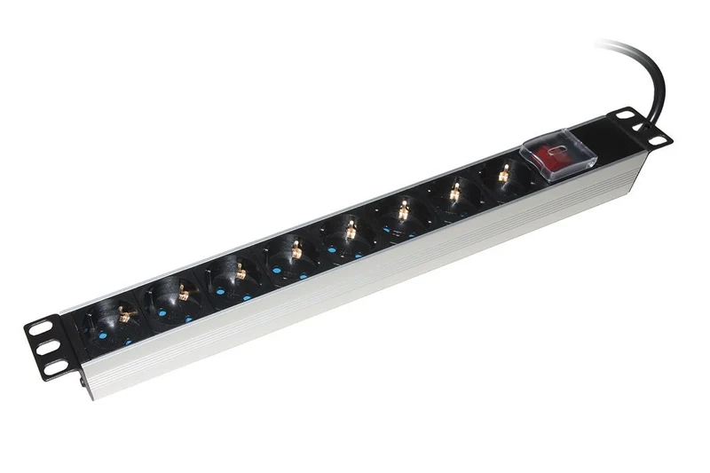 LINK Multipresa Da Rack 19 8 Prese Schuko Con Interruttore Spina Schuko 16A [LKMP08S]