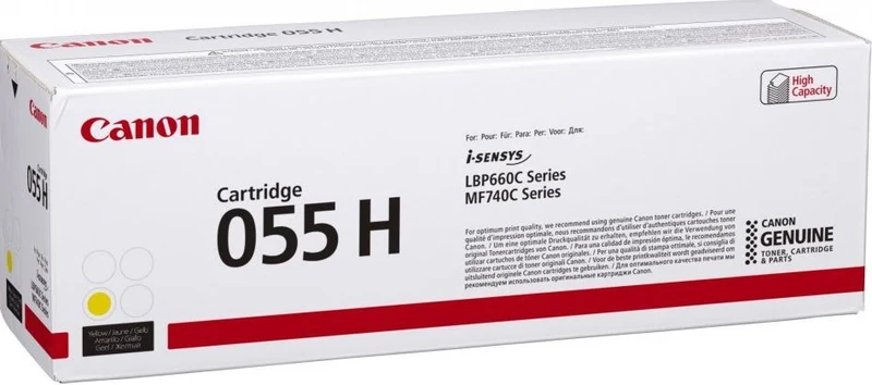 Canon 055H cartuccia toner 1 pz Originale Giallo [3017C002]