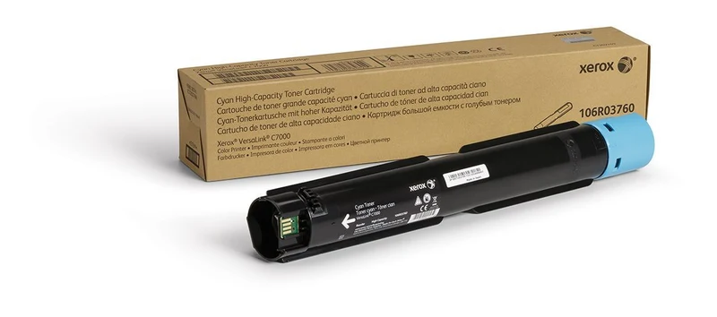 Xerox Cartuccia toner Ciano a Alta capacità da 10100 Pagine per Stampante a colori VersaLink C7000 (106R03760) [106R03760]